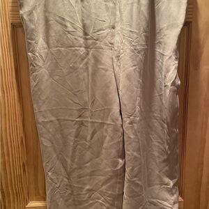 Women’s Kate Hill Casual Tan Pants Silk XL